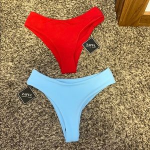 NWT! ZAFUL Bikini Bottoms- High Waisted